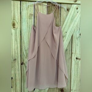 HYFVE Strapless Tan Layered Dress